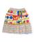Jupe fille en maille avec rubans décoratifs Beige 3 - vertbaudet enfant 