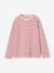 T-shirt manches longues fille bois de rose+écru 1 - vertbaudet enfant 
