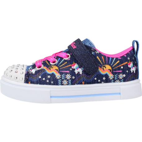 Baskets bébé fille Bleu nvmt+Rose pkmt 2 - vertbaudet enfant 