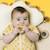 Hochet sensoriel donut calme Bleu+Jaune+Orange+Rose+Rouge+Turquoise+Vert+Violet 4 - vertbaudet enfant 