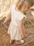 Robe fille effet 2 en 1 écru+indigo+rayé rose+rose pâle 8 - vertbaudet enfant 