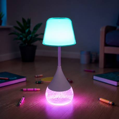 Veilleuse enfant rgb à paillettes goutte magique Blanc 3 - vertbaudet enfant 