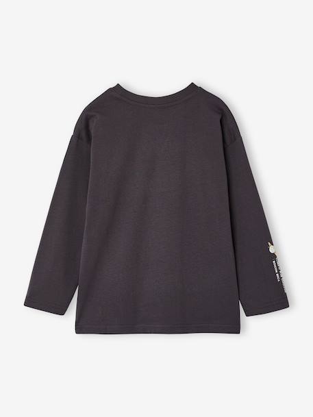 T-shirt manches longues garçon anthracite+jaune+pistache 2 - vertbaudet enfant 