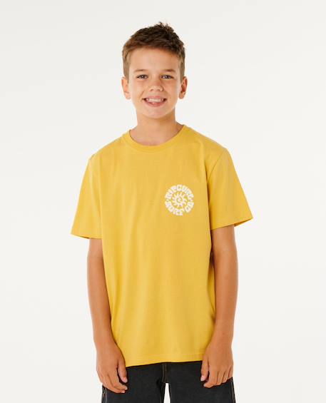 T-shirt à manches courtes pacific rinse circle enfant Dark navy+Ochre 7 - vertbaudet enfant 