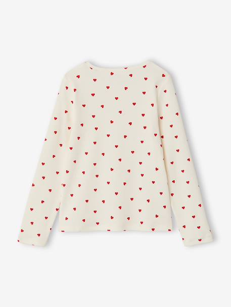 Lot de 3 T-shirts manches longues fille écru+encre+vanille 5 - vertbaudet enfant 