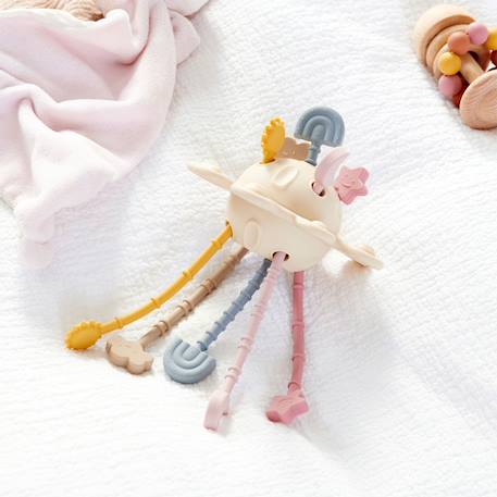 Jouet à tirer sensoriel nude Beige 3 - vertbaudet enfant 