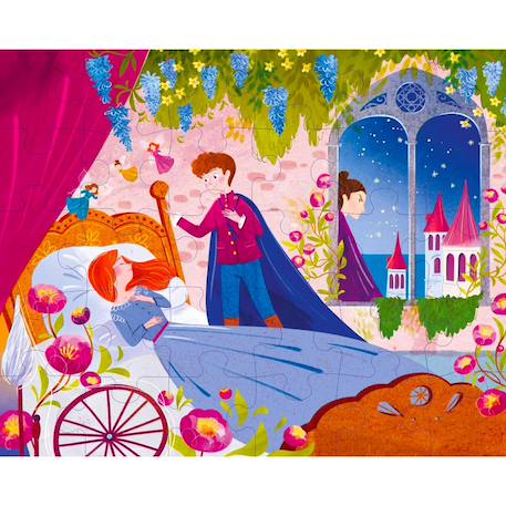 Puzzle et livre disney la belle au bois dormant Rose 3 - vertbaudet enfant 