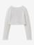 Boléro court boutonné blanc 2 - vertbaudet enfant 