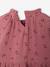 Robe bébé à volants en gaze de coton rose+taupe+vieux rose 4 - vertbaudet enfant 