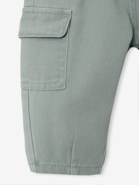Pantalon balloon bébé garçon vert sauge 6 - vertbaudet enfant 