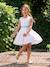 Robe de cérémonie motifs fleurs fille blanc+blanc imprimé+bleu clair+rose imprimé+rose pâle 2 - vertbaudet enfant 