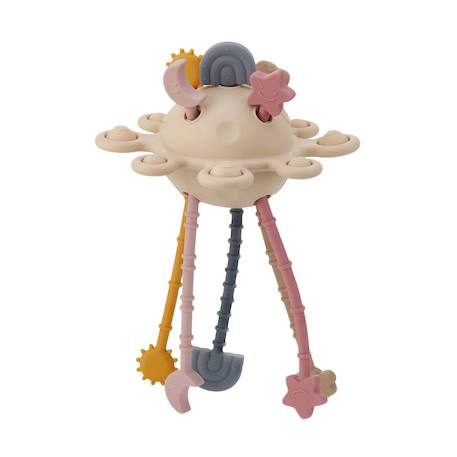 Jouet à tirer sensoriel nude Beige 1 - vertbaudet enfant 