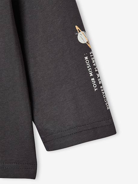 T-shirt manches longues garçon anthracite+jaune+pistache 5 - vertbaudet enfant 