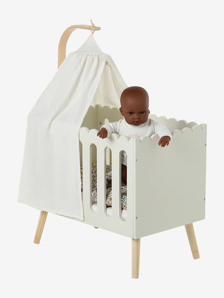 Ciel de lit poupon en bois FSC® blanc 1 - vertbaudet enfant 