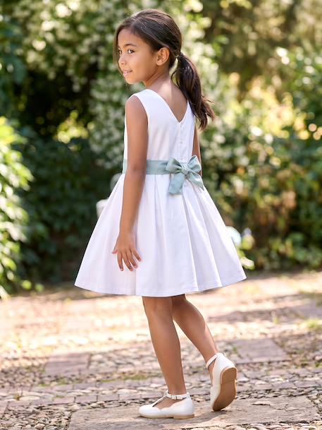 Robe de cérémonie motifs fleurs fille blanc+blanc imprimé+bleu clair+rose imprimé+rose pâle 7 - vertbaudet enfant 