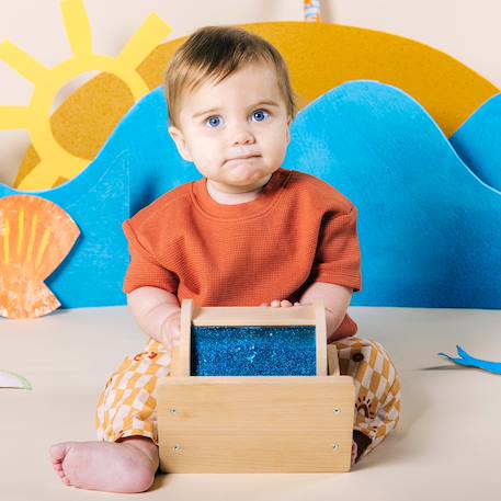 Roue sensorielle en bois pour bébé Bleu 4 - vertbaudet enfant 