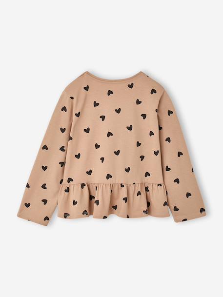 Blouse manches longues fille bois de rose+taupe 7 - vertbaudet enfant 
