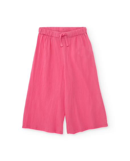 Pantalon fille avec taille élastiquée  - vertbaudet enfant