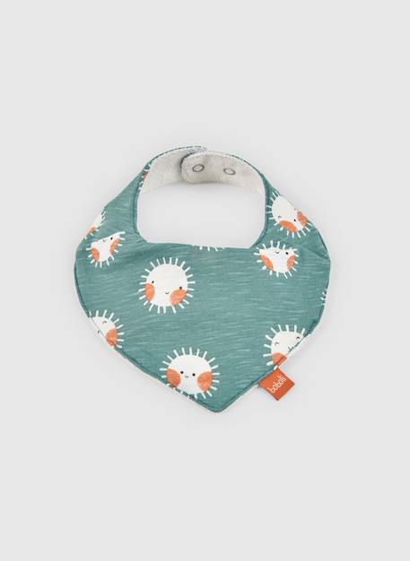 Pack de 2 bavoirs bandana coton imprimé pour bébé Multicolore 2 - vertbaudet enfant 