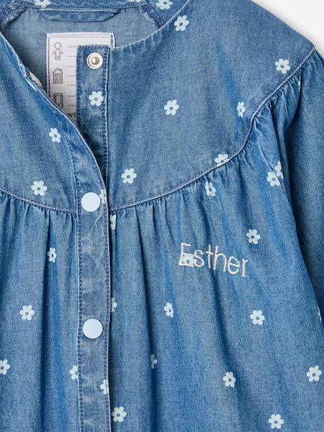 Tablier fille personnalisable bleu jean 4 - vertbaudet enfant 