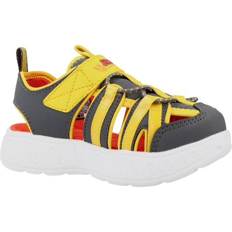 Sandales garçon modèle play scene splash Bleu ltbl+Jaune ccyl 11 - vertbaudet enfant 
