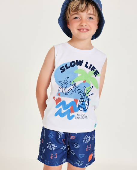 Bébé-T-shirt, sous-pull-Débardeur pour garçon en maille