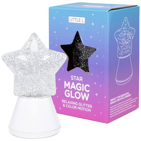 Veilleuse enfant rgb à paillettes étoile Blanc 4 - vertbaudet enfant 