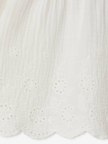 Blouse brodée bébé écru+ocre 4 - vertbaudet enfant 