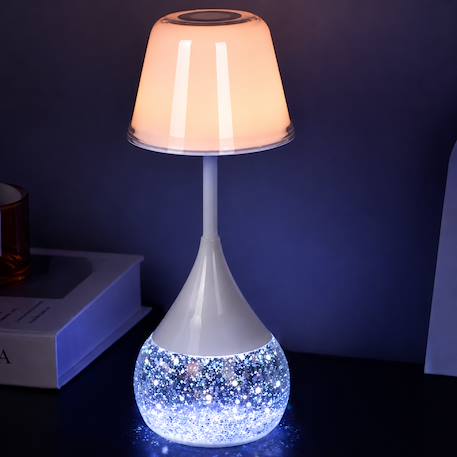 Veilleuse enfant rgb à paillettes goutte magique Blanc 2 - vertbaudet enfant 