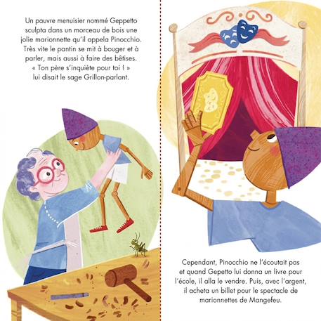 Puzzle et livre disney pinocchio Jaune 5 - vertbaudet enfant 