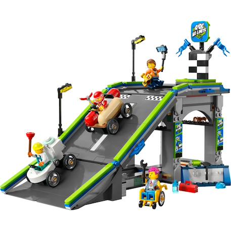 Lego city - zéro limite : rampe pour bolides de course - 60460 Multicolore 1 - vertbaudet enfant 