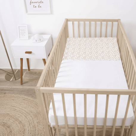 Pack matelas bébé 60x120 cm + plan incliné coton sweety - confort souple et position idéale Bleu+Rose 6 - vertbaudet enfant 