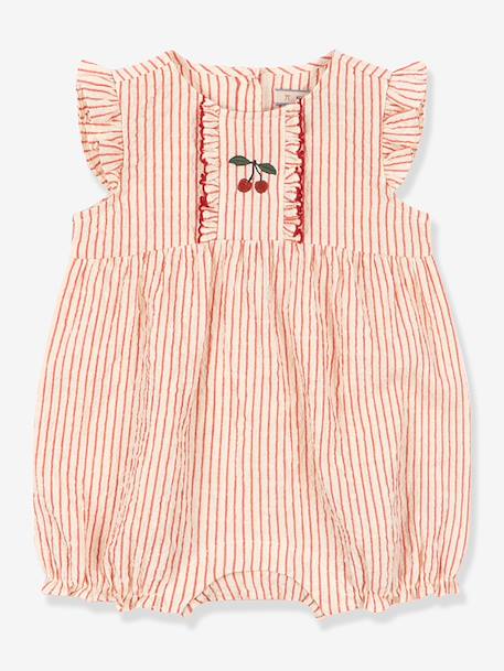 Barboteuse Ellie Frill rose 1 - vertbaudet enfant 