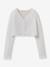 Boléro court boutonné blanc 1 - vertbaudet enfant 