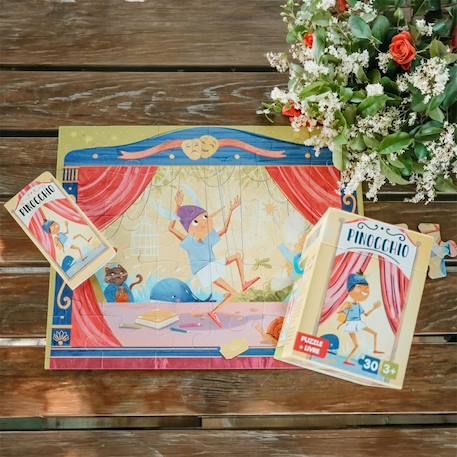 Puzzle et livre disney pinocchio Jaune 3 - vertbaudet enfant 