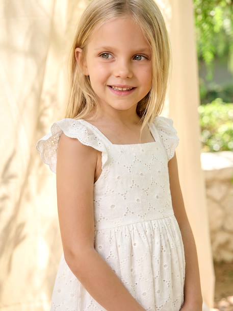 Robe fille broderie anglaise coton blanc 6 - vertbaudet enfant 
