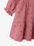 Robe bébé à volants en gaze de coton rose+taupe+vieux rose 5 - vertbaudet enfant 
