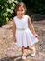 Robe de cérémonie motifs fleurs fille blanc+blanc imprimé+bleu clair+rose imprimé+rose pâle 1 - vertbaudet enfant 