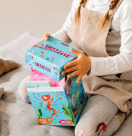 Puzzle et livre disney la petite sirène Turquoise 2 - vertbaudet enfant 