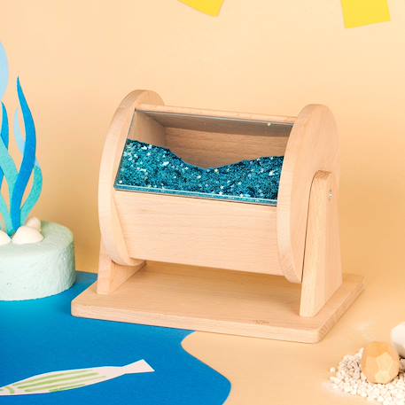 Roue sensorielle en bois pour bébé Bleu 3 - vertbaudet enfant 
