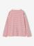 T-shirt manches longues fille bois de rose+écru 2 - vertbaudet enfant 