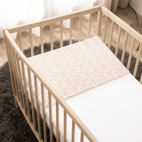 Pack matelas bébé 60x120 cm + plan incliné coton sweety - confort souple et position idéale Bleu+Rose 9 - vertbaudet enfant 