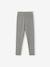 Lot de 2 leggings fille Basics bois de rose+gris foncé+kaki+marron imprimé+vert sauge 3 - vertbaudet enfant 