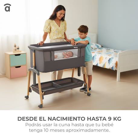 Mini berceau cododo intelligent Gris 5 - vertbaudet enfant 