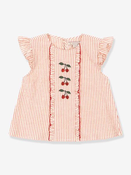 Top à volants Ellie rose 1 - vertbaudet enfant 