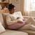 Coussin de maternité 3 en 1 : grossesse, allaitement & repos - housse double gaze coton Bleu+Rose fushsia+Rose pâle+Vert 9 - vertbaudet enfant 