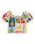 Blouse fille en maille avec manches bouffantes Beige 1 - vertbaudet enfant 