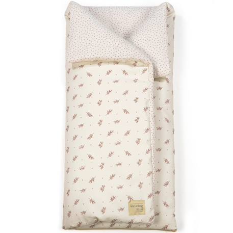Nid d'ange et couverture mimosa vert Ecru, rose+Ecru, vert 1 - vertbaudet enfant 