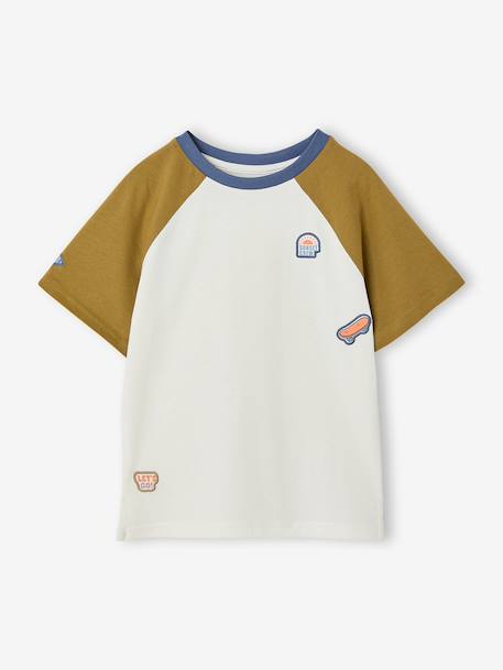 T-shirt manches courtes garçon kaki 3 - vertbaudet enfant 