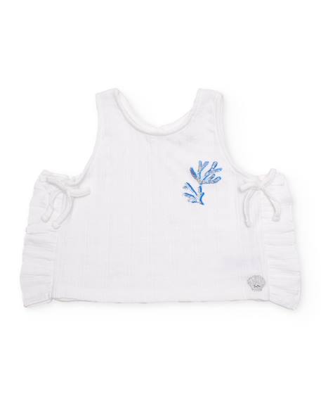 Bébé-T-shirt, sous-pull-Top pour fille en maille avec sequins décoratifs